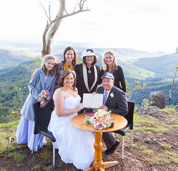 Lisa & Alan's Wedding Luke's Bluff O'Reilly's Rainforest Retreat Gold Coast Hinterland with Marry Me marilyn
